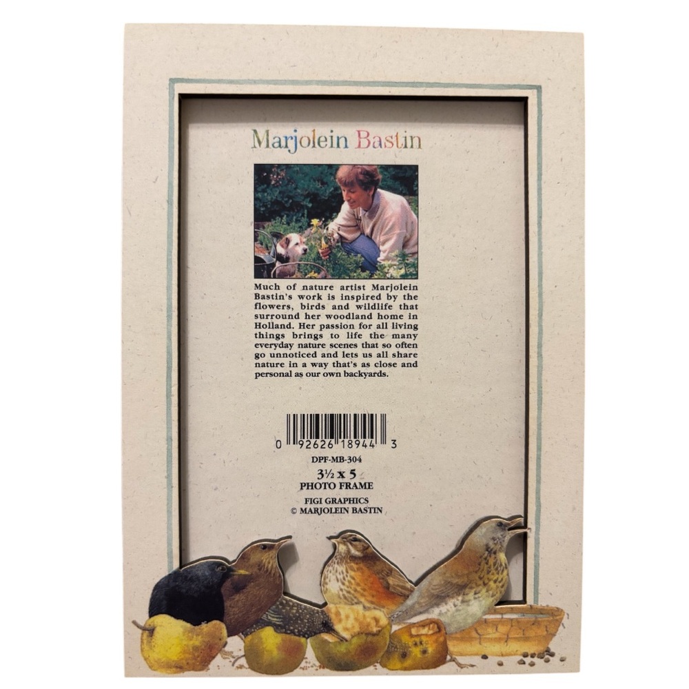 Vintage Picture Frame 3D Birds Nature Artist Marjolein Bastin Rare Figi Graphics - Picture 13 of 16